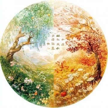 中医学习春秋繁露·阴阳出入上下篇云:秋分者,阴阳相半也