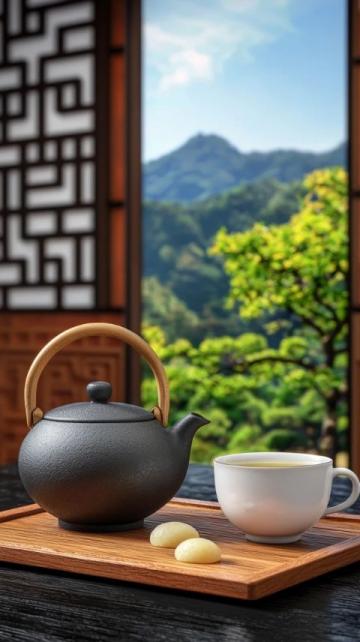 三千峰冰岛老寨金芽松茸普洱熟茶：养生佳饮，口感醇厚，香气四溢