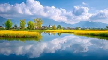江西宜春温汤镇，非常适合老年人养老，休闲养生的好地方，一个青山绿水环绕的小镇
