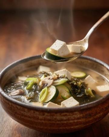 白菜豆腐三鲜汤：清淡营养，全家人都爱！