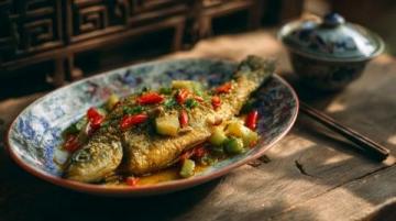 榄菜蒸鱼：清新美味的养生佳肴