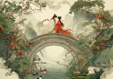 运河长流接上,杨文渊手臂环抱着小女孩周晓雨,月光下他们的生活像一个圆满的故事,充满了爱意。