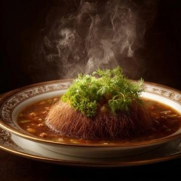 滋补养生的灵芝核桃乳鸽汤