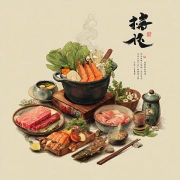 品味中国古典美食文化：随园食绘中的86道经典菜肴