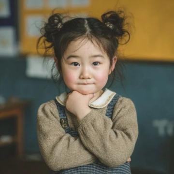 女教师心中一酸，她明白小女孩背后的故事