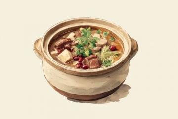 滋补养生的灵芝核桃乳鸽汤