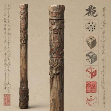 清代木质滚轮“老寿星”:探寻中医民俗的珍贵记忆与传承